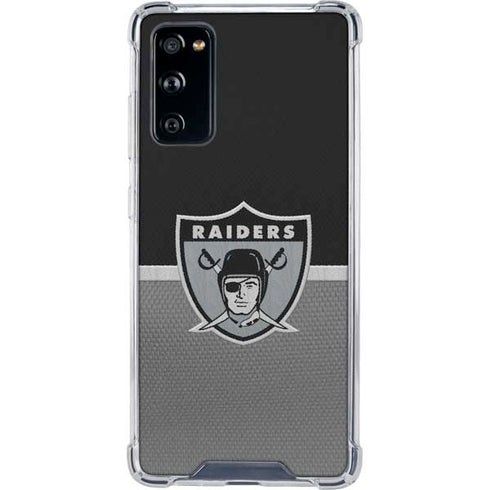 NFL Las Vegas Raiders Vintage Galaxy S20 FE Clear Case